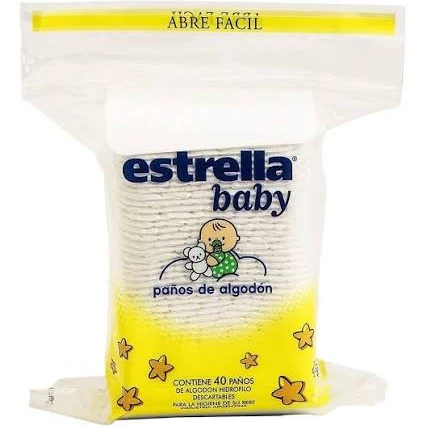 ESTRELLA PAÑOS DE ALGODON X 40