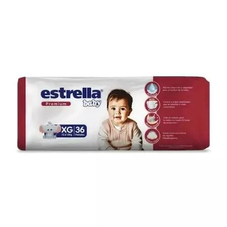 ESTRELLA PAÑAL PREMIUN HIP XG X 36