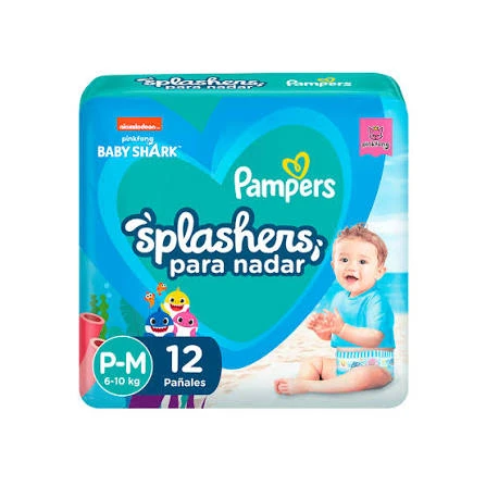 PAMPERS SPLASHERS P-M X 12 UN