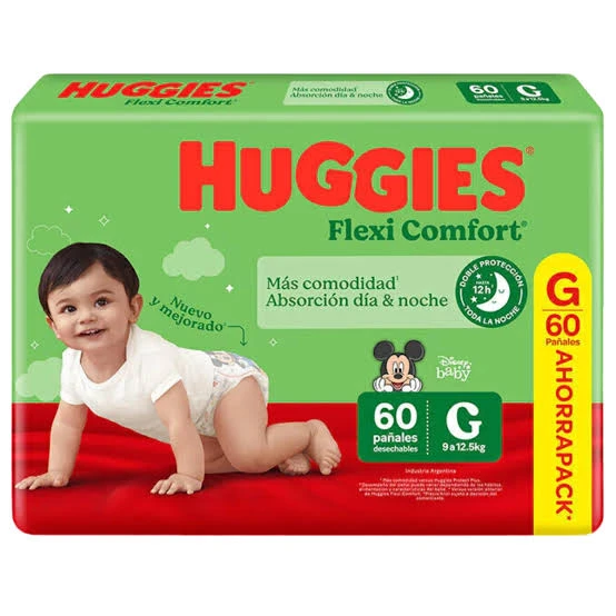 HUGGIES VERDE AHORRO G X 60