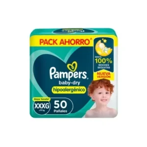 PAMPERS BABY DRY XXXG X 50